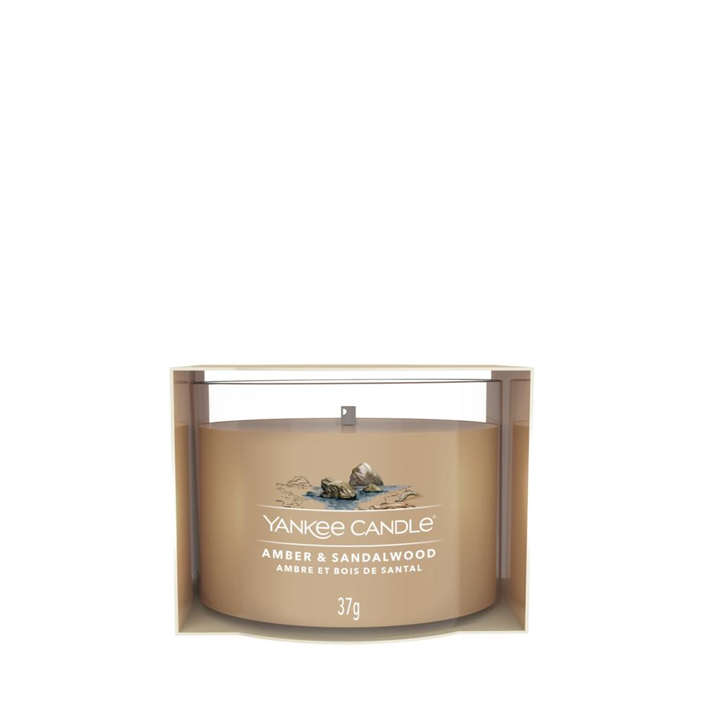 Amber & Sandalwood - 1 Filled Votive - Cera Di Soia Beige - Filled Votive | Mikasa