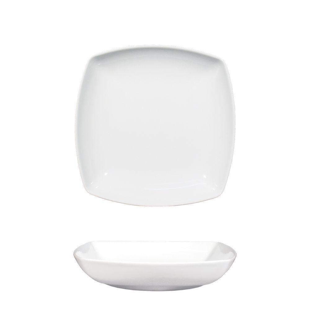 Piatto Fondo Quadro 21 cm. Tokio Bianco - Ceramica Bianco - Piatti | Mikasa