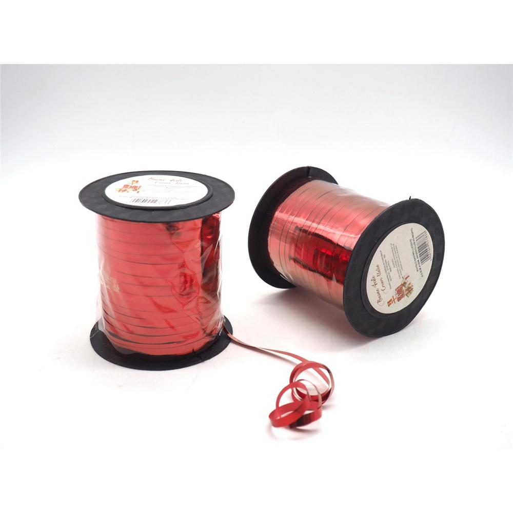 Rotolo Nastro Lucente H.0,5Cm.X110M. Rosso Liscio-Rigato - Rosso - Nastrini & Ribbon | Mikasa