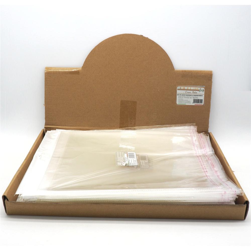 Set 2Pz. Buste Trasparenti H.70X60Cmc/Adesivo - Trasparente - Buste Regalo | Mikasa