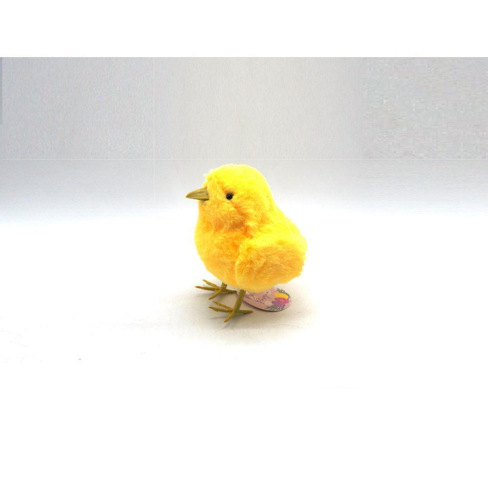 Pulcino Peloso Con Gambe In Plastica H9X6X6Cm