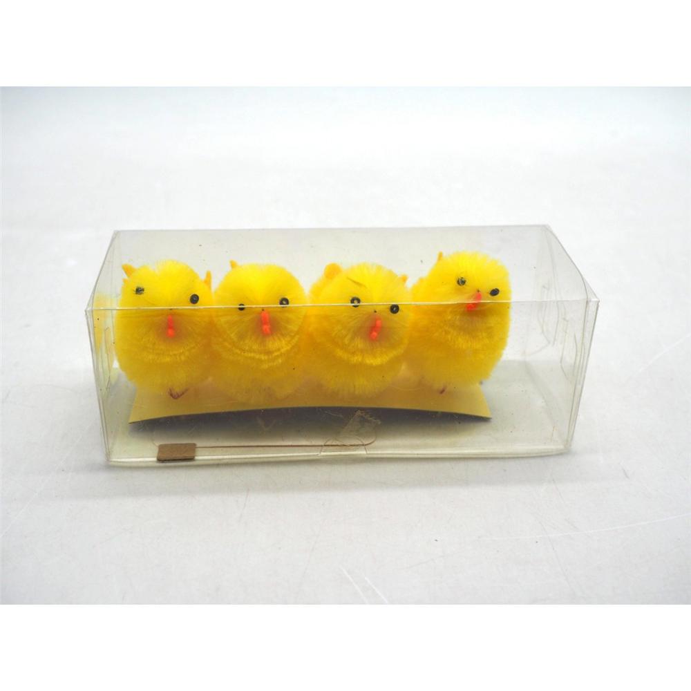 CONFEZIONE 4 PULCINI H.5CM GIALLI