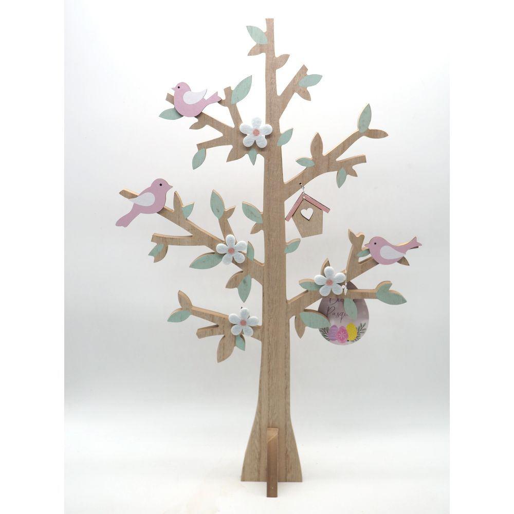 Albero Legno H53X30X5Cm C/Base 2Ass.Ti - Legno - Oggettistica | Mikasa