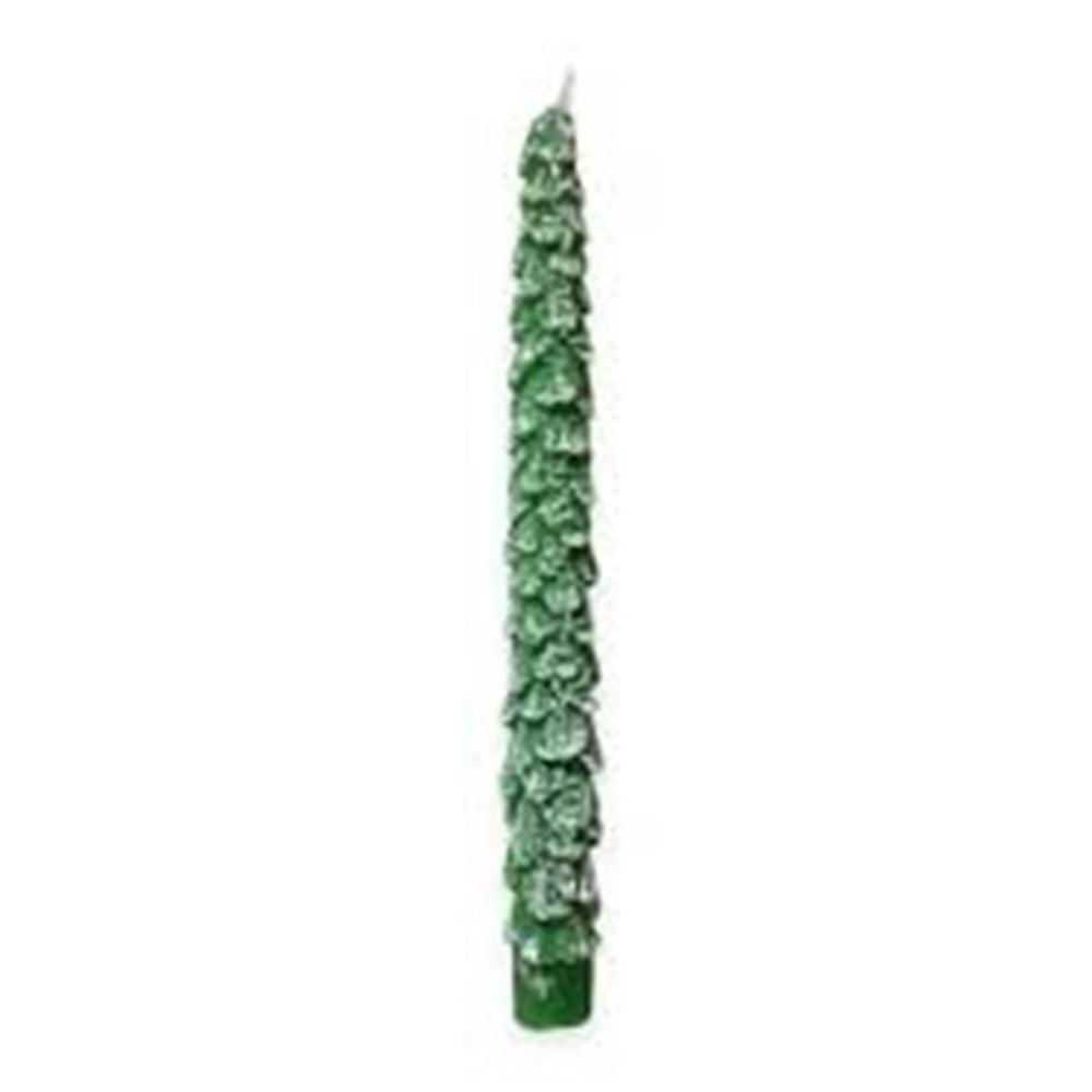 Candles  Set 2 Pz Albero Verde Cm.2,5X25 - Verde - Candele Natalizie | Mikasa