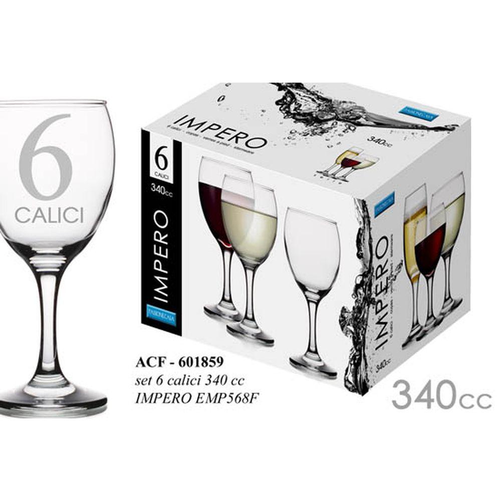 Acf/6 Calici Acqua 340Cc Imper Emp568F84 - Vetro - Bicchieri | Mikasa