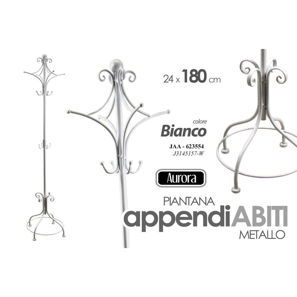Jaa/Appendiabito Bco 24*24*180 J3145157 - Metallo Bianco - Appendiabiti | Mikasa