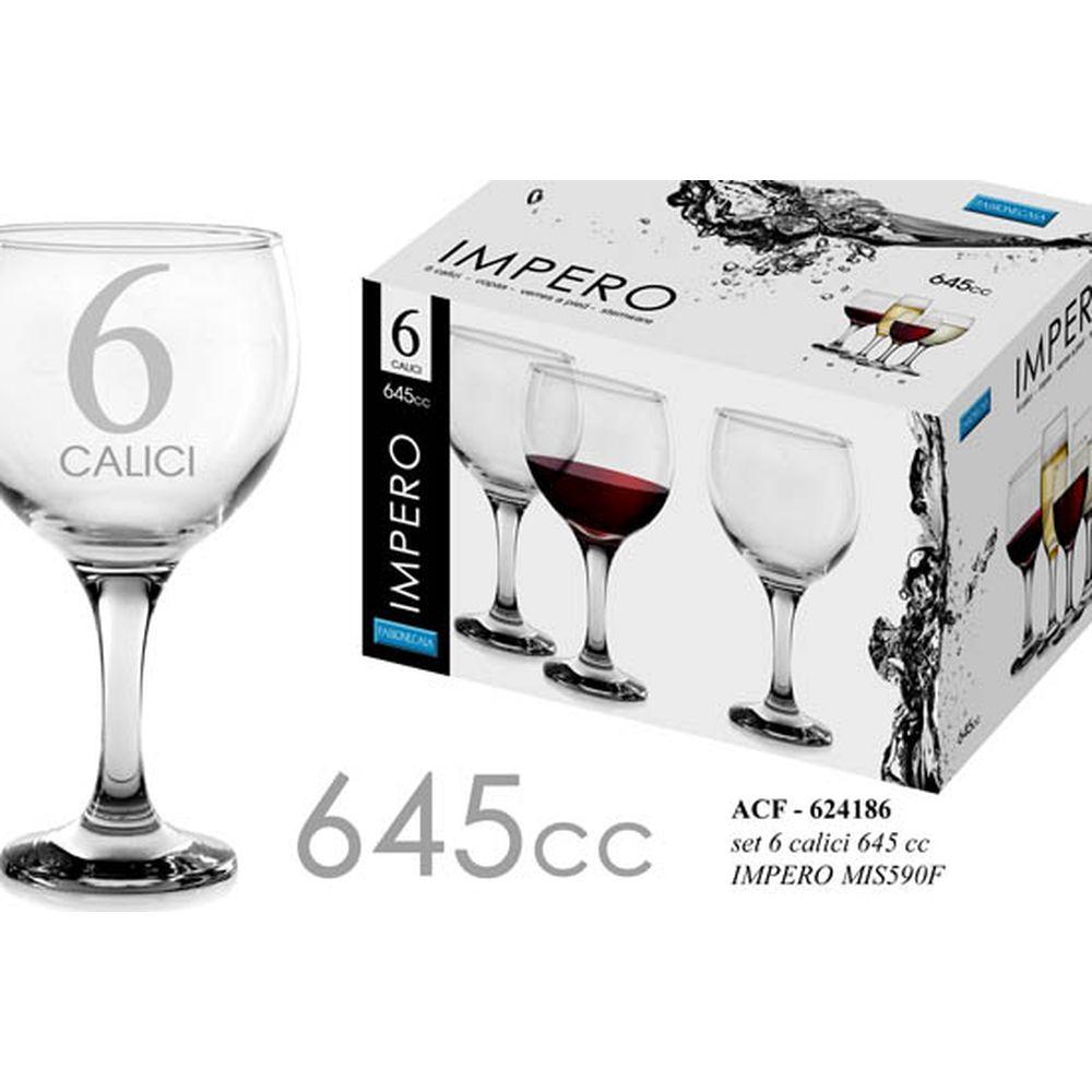 Acf/6 Calici 645Cc Impero        Mis590F - Vetro - Bicchieri | Mikasa