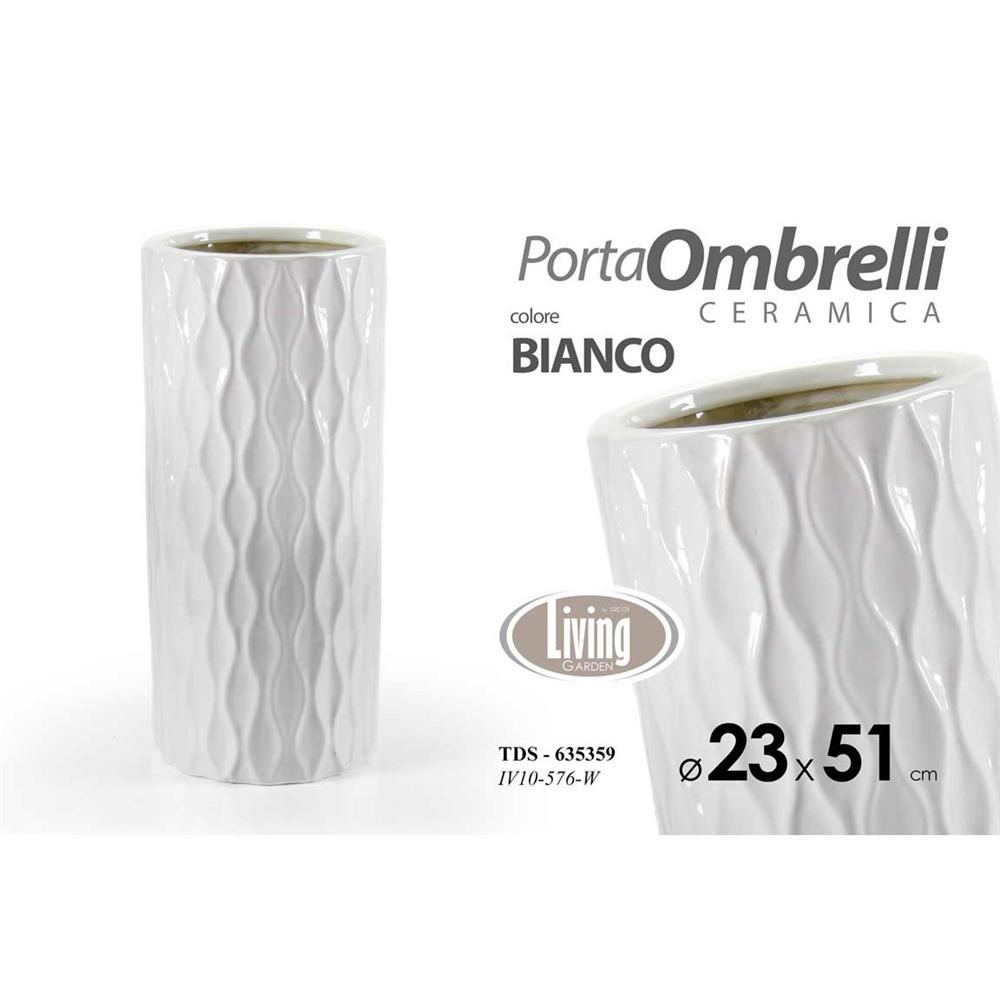 Tds/P.Ombrelli _23X51Cm Bia Iv10-576-W - Ceramica Bianco - Porta Ombrelli | Mikasa