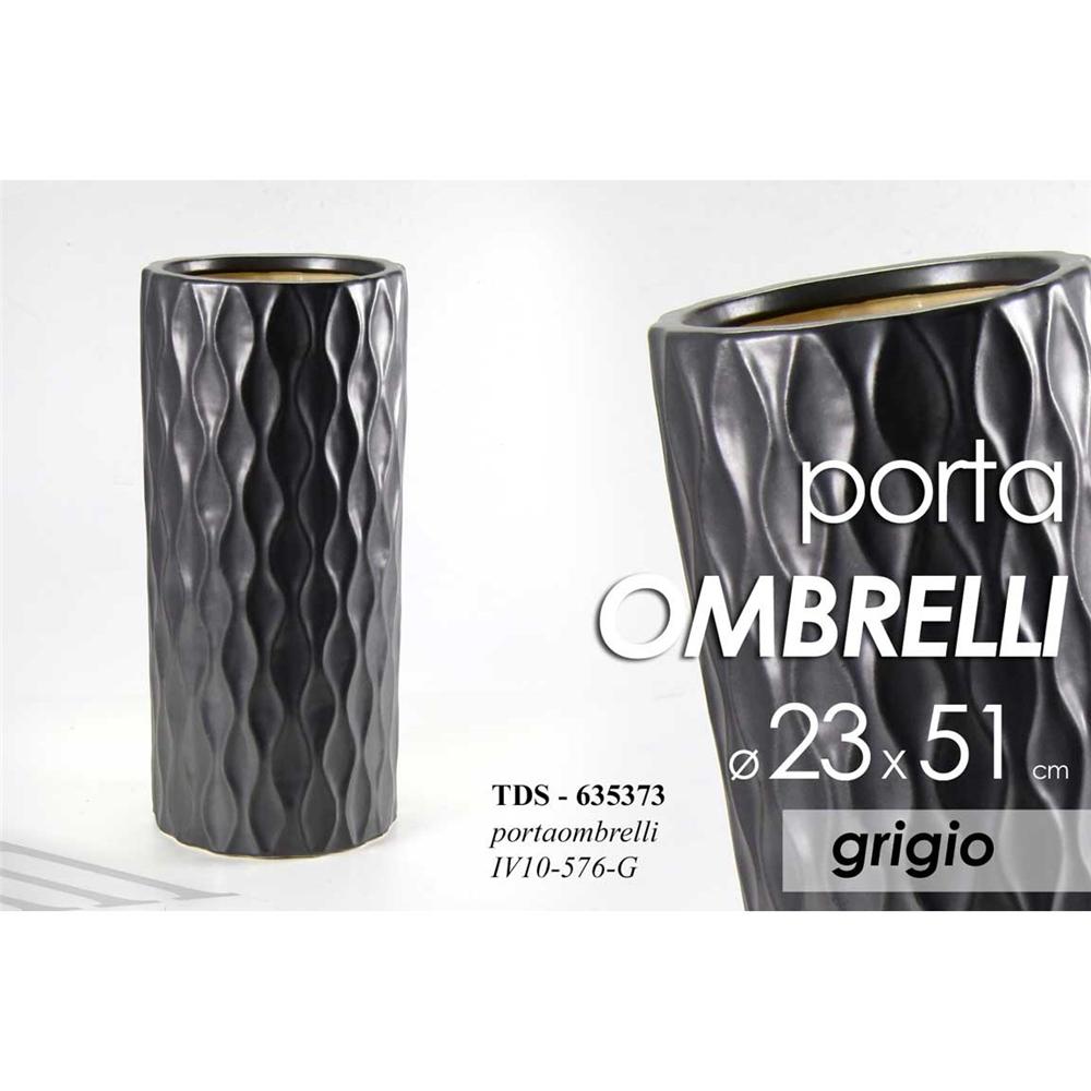 Tds/P.Ombrelli _23X51Cm Grig Iv10-576-G - Ceramica Grigio - Porta Ombrelli | Mikasa