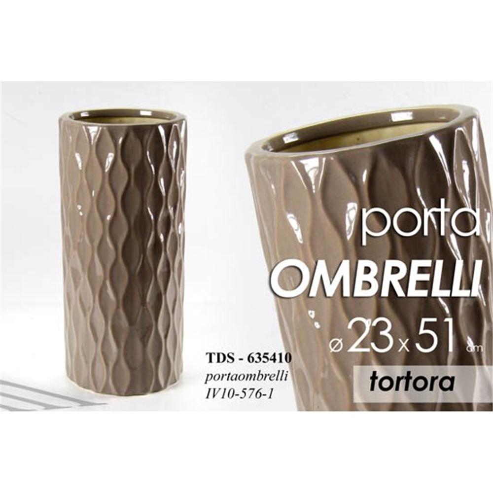 Tds/P.Ombrello _23X51Cm Iv10-576-1 - Ceramica Marrone - Porta Ombrelli | Mikasa