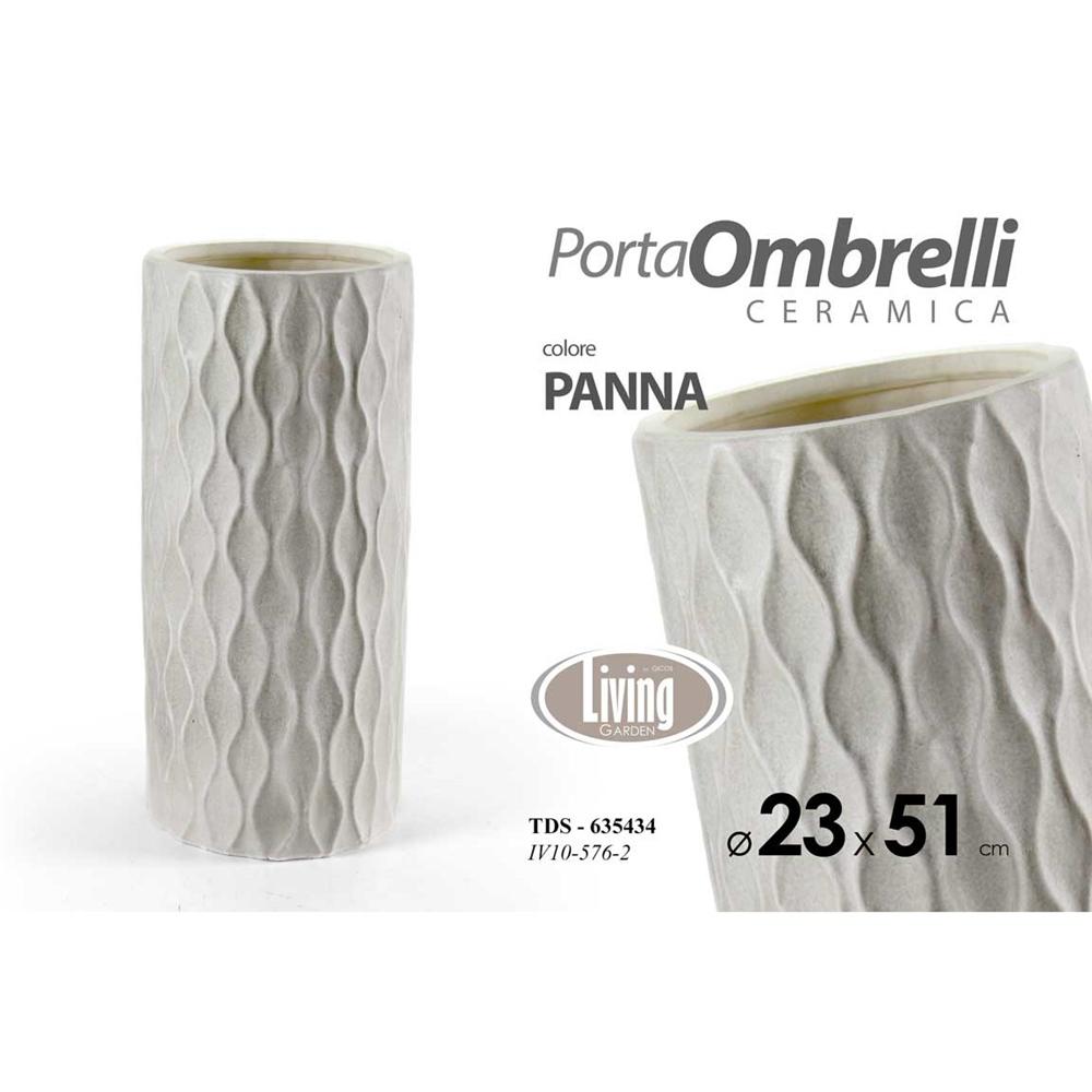Tds/P.Ombrelli Bia 23*51Cm Iv10-576-2 - Ceramica Bianco - Porta Ombrelli | Mikasa