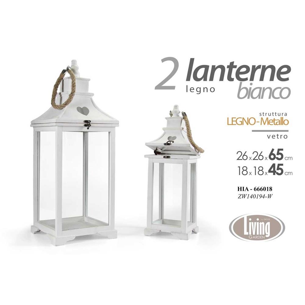 FFU/SET 2PZ LANTERNE BCO ZW140194/W - Bianco - Lanterne | Mikasa