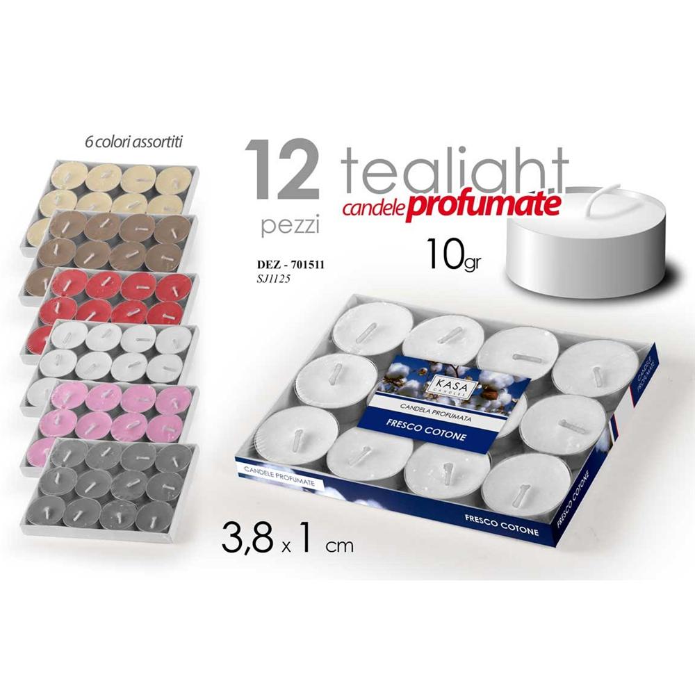DEZ/12 TEALIGHT PROF.3,8X1CM COL SJ1125