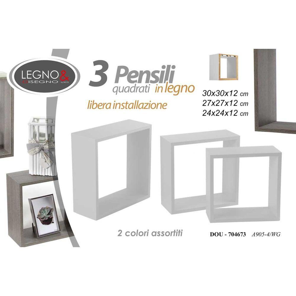 Dou/3 Moduli Ass.30/27/24 A905-4/Wg - Assortito - Mensole, Scaffali & Ripiani | Mikasa
