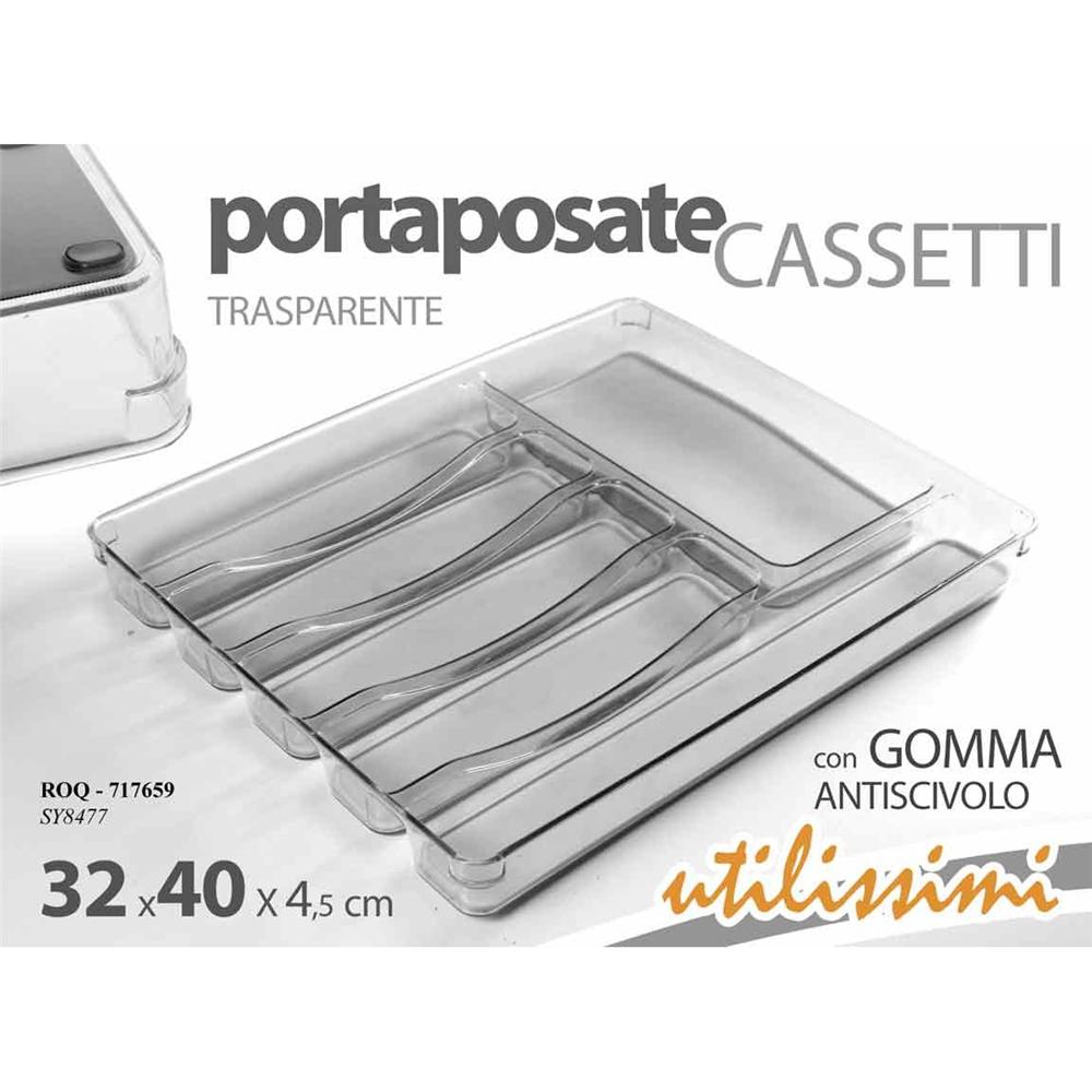 Roq/Portaposate 31,9*39,7*4,5Cm Sy8477 - Grigio - Porta Posate | Mikasa