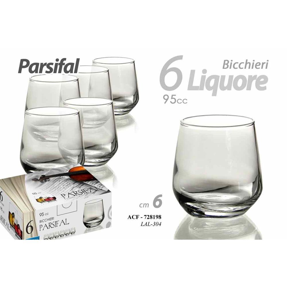 Acf/6 Bicchieri 95Cc Parsifal Lal304F - Vetro Trasparente - Bicchieri | Mikasa