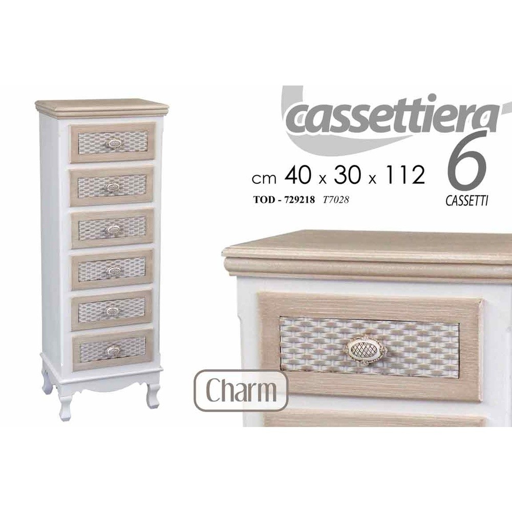 Tod/Cass.6Cass 40*30*112Cm Charm T7028