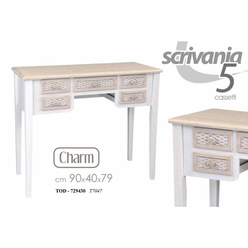 Tod/Scrivania 5Cas Charm 90*40*79 T7047 - Crema - Consolle | Mikasa