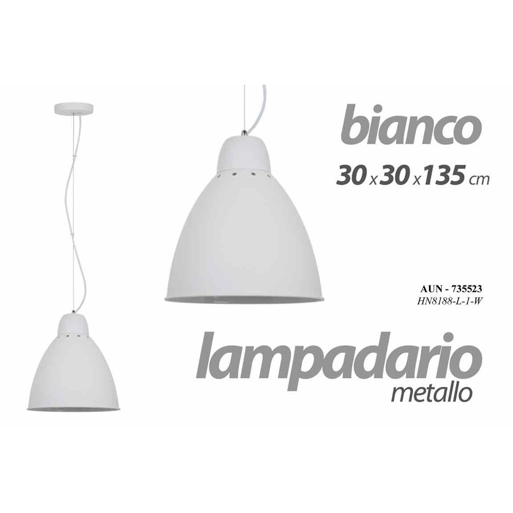 Aun/Lampadar Bco 30*30*135 Hn8188L-1/W - Bianco - Lampadari | Mikasa