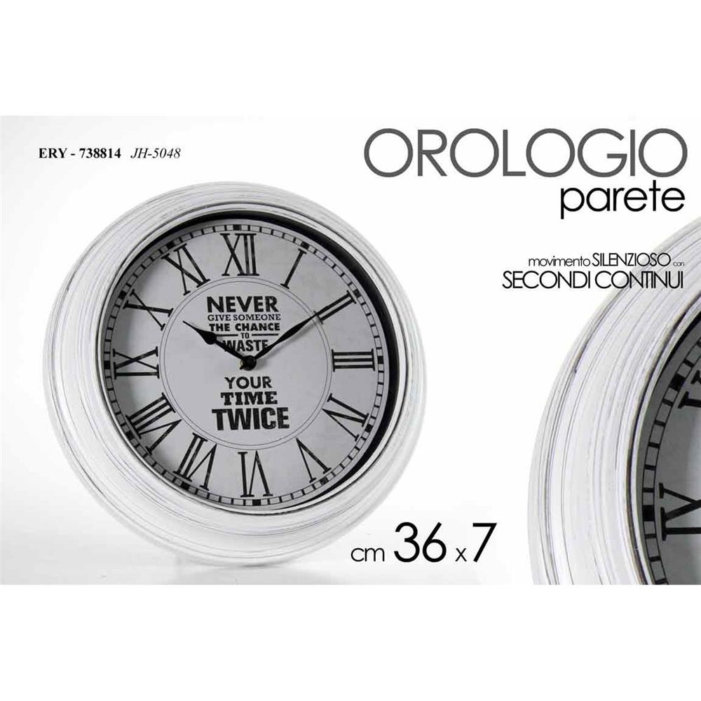 Ery/Orologio Bianco 36*36*7Cm     Jh5048 - Bianco - Orologi | Mikasa