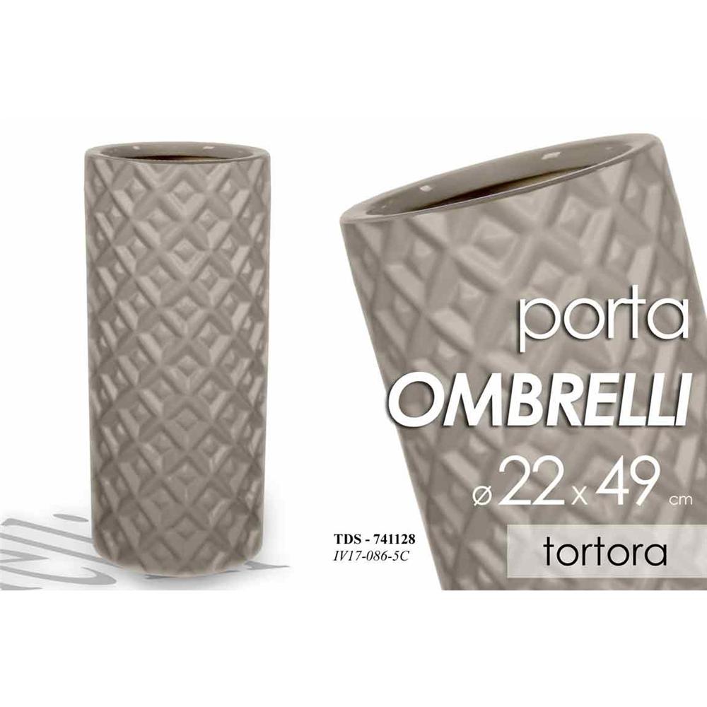 Tds/P.Ombrelli Tortora 22X49 Iv17-086-5C - Ceramica Tortora - Porta Ombrelli | Mikasa