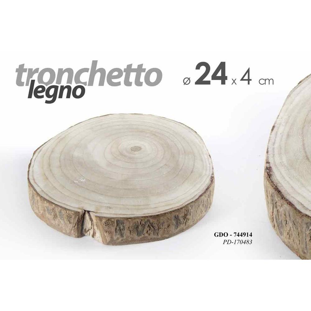 Gdo/Tronco Legno 24*24*4Cm Pd170483