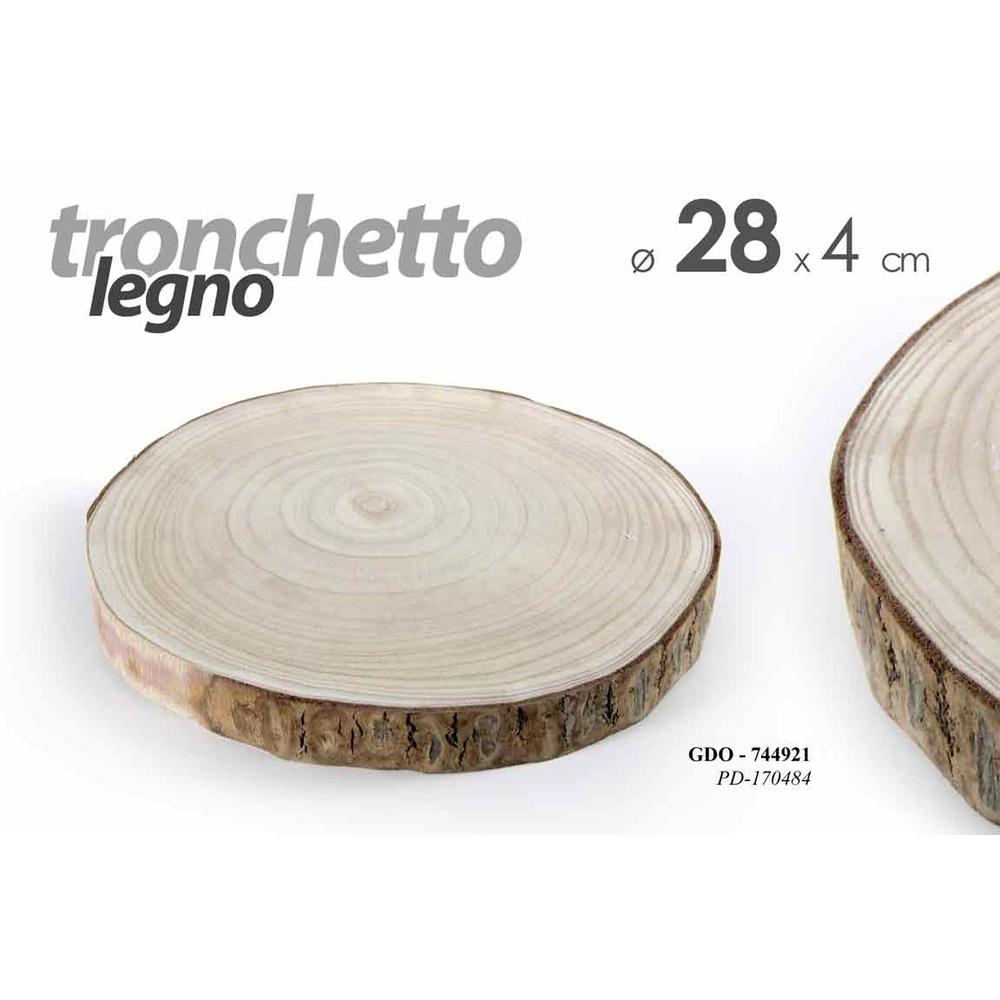 Gdo/Tronco Legno 28*28*4Cm Pd170484