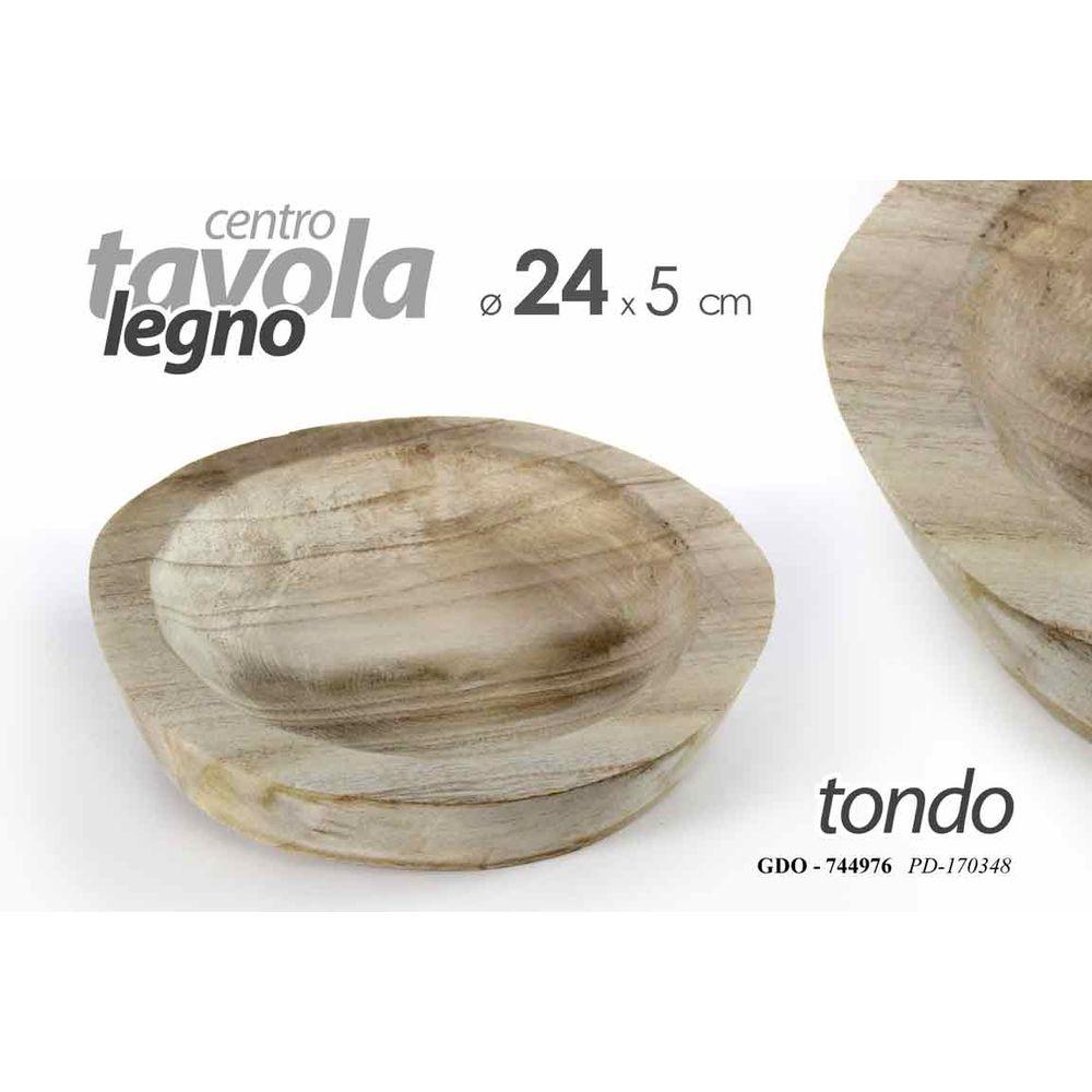 Gdo/C.Tavola Legno 24*24*5Cm   Gpl170348 - Legno Naturale - Centrini | Mikasa