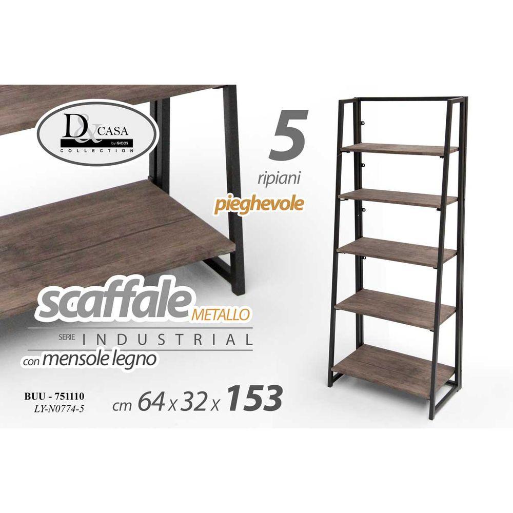 Buu/Scaffale 5Rip 64*32*153     Ly-N0789 - Mensole, Scaffali & Ripiani | Mikasa