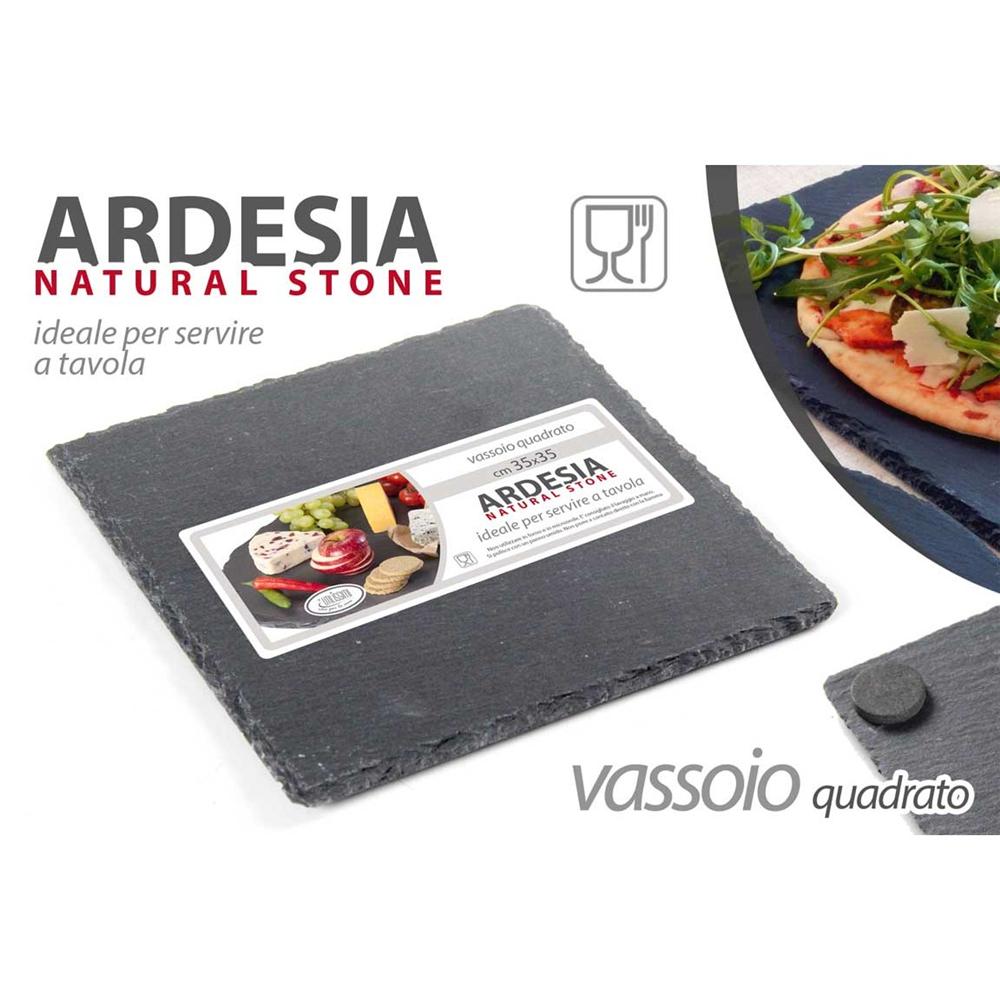 Xua/Vassoio Qto Ardesia 35*35Cm   1104-5 - Ardesia Antracite - Ardesia | Mikasa