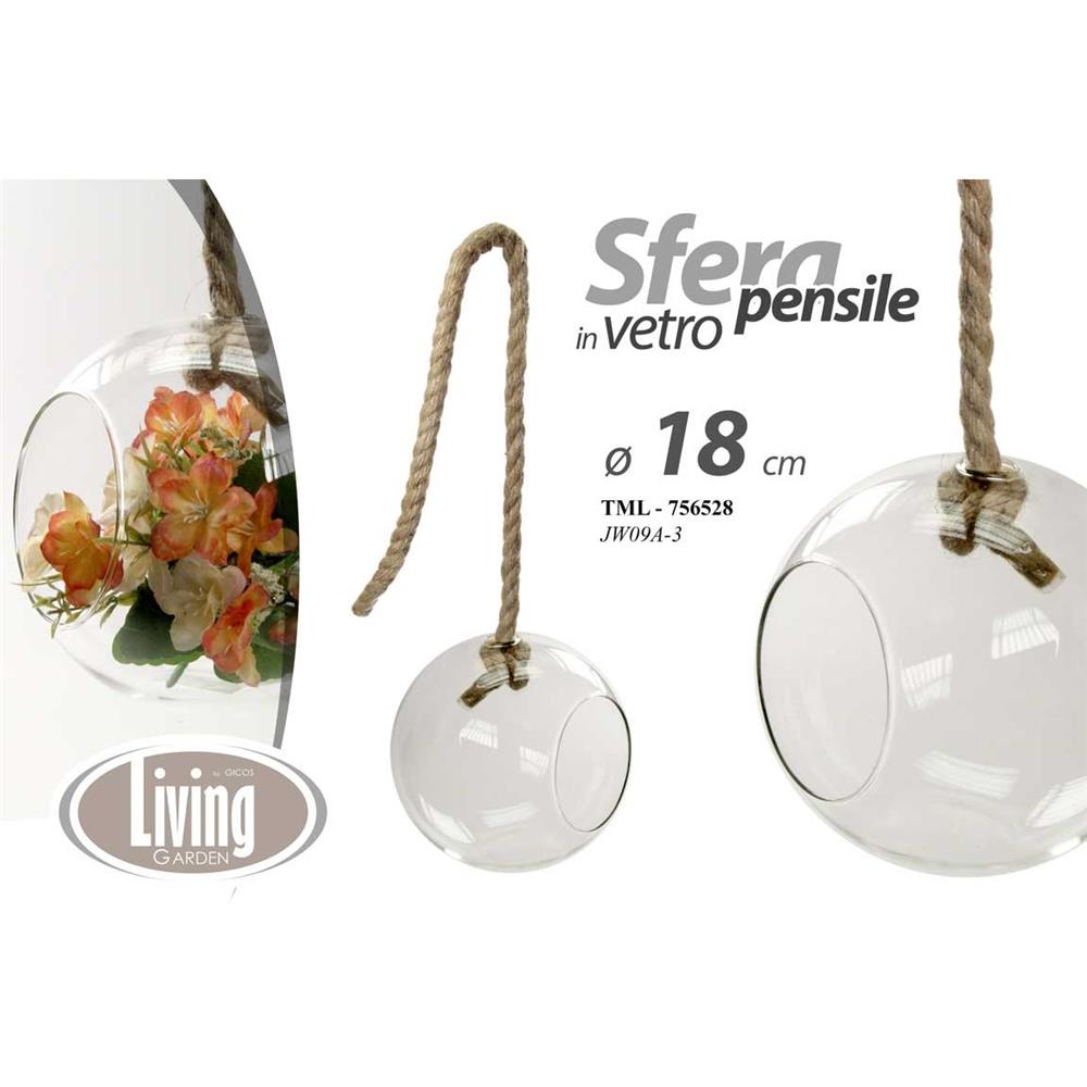 Tml/Sfera Vetro Pend. 18Cm Jw09A-3 - Vetro Trasparente - Lanterne (Natale) | Mikasa