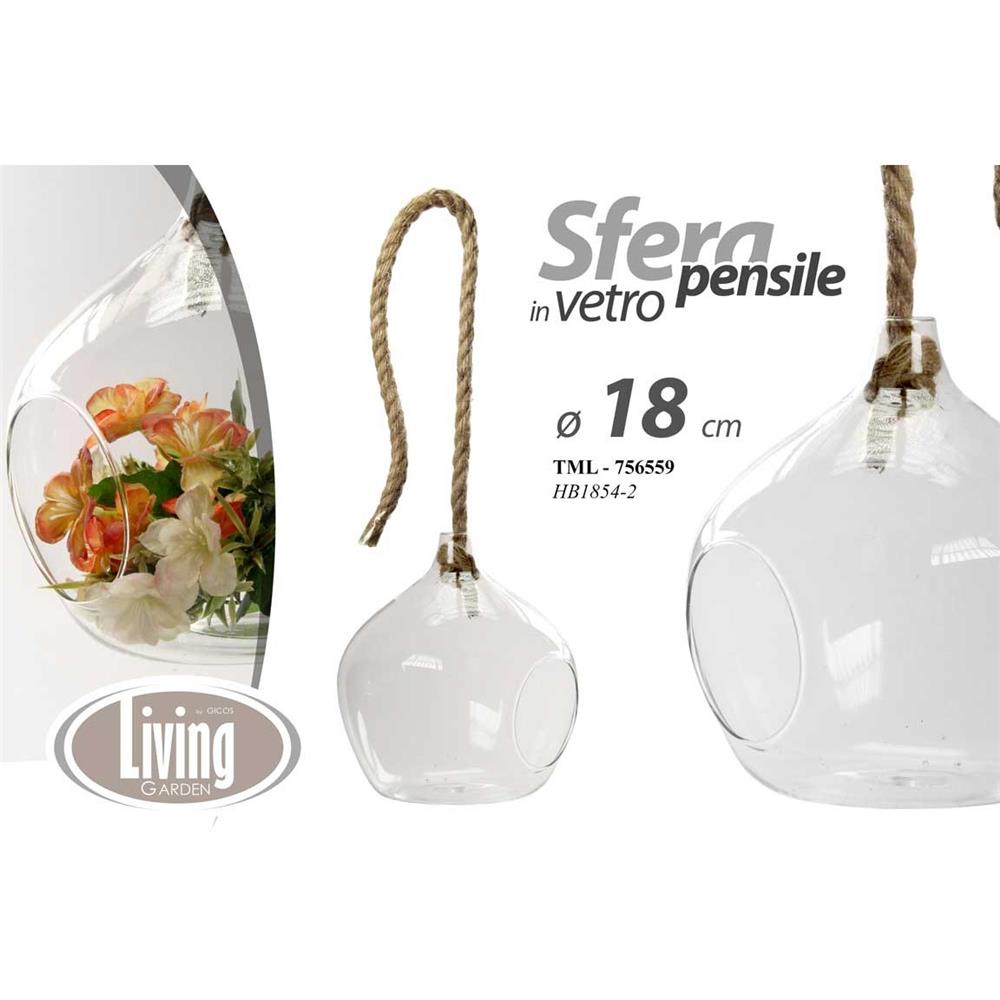 Tml/Sfera Vetro Pend. 18Cm Hb1854-2