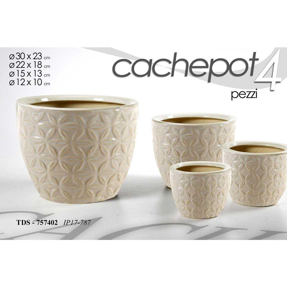 Cachepot Bianco Grande 29*29*23Cm 753069