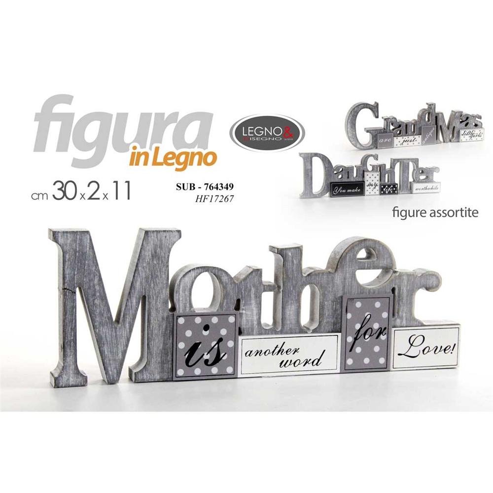 Sub/Mother Ass 30*2,1*10,5       Hf17267 - Legno Assortito - Scritte | Mikasa