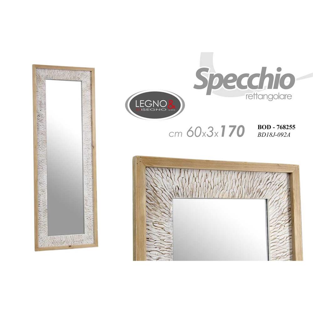 Bod/Specchio 60*170*3Cm Bd18J092A - Legno Naturale - Specchi | Mikasa