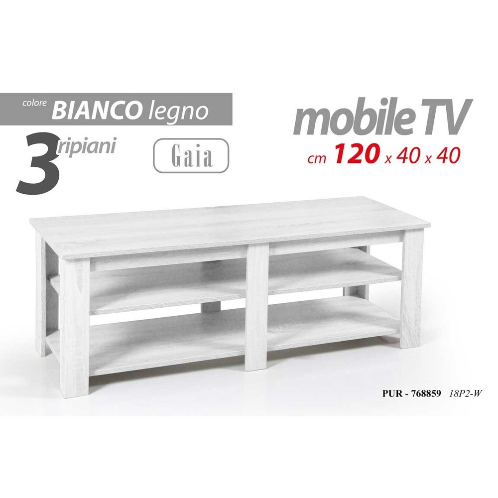 Pur/Mobile Tv Gaia 120*40*40Cm 18P2-W