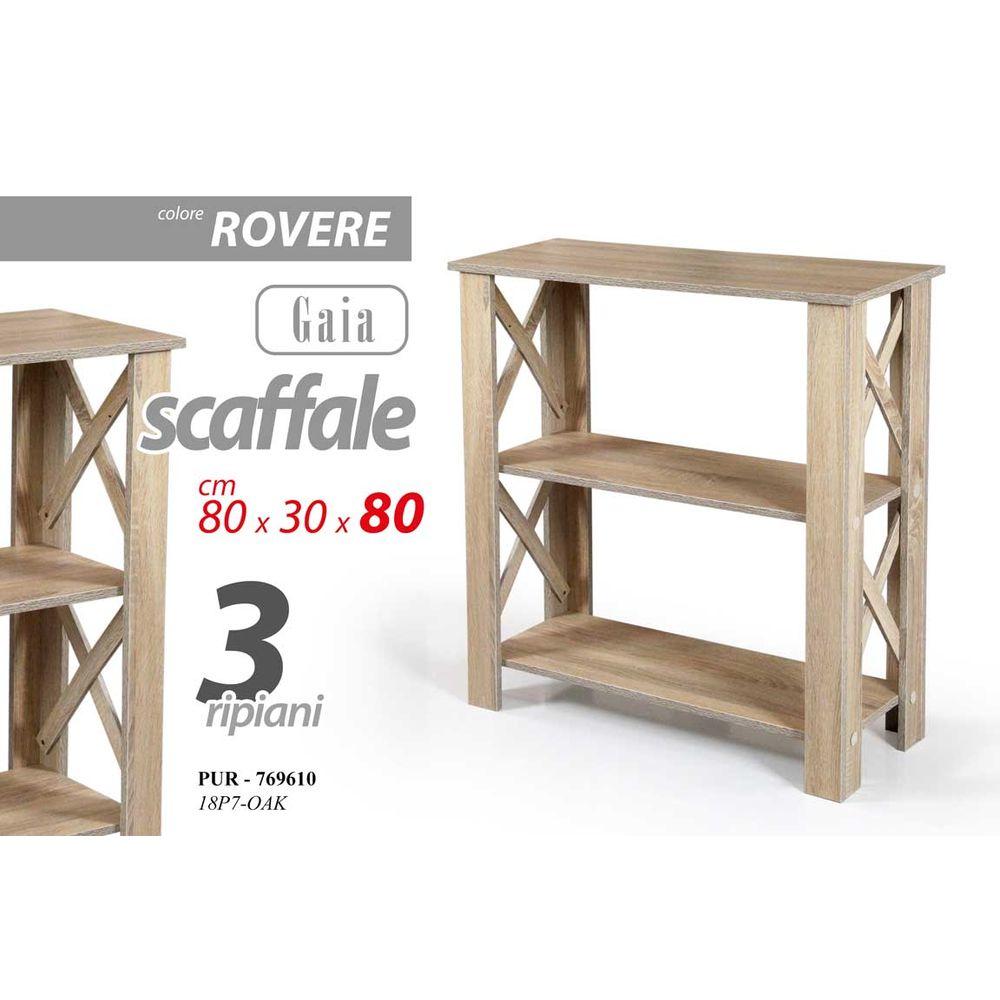 Pur/Scaffal 3 Rip Gaia 80*30*80 18P7-Oak