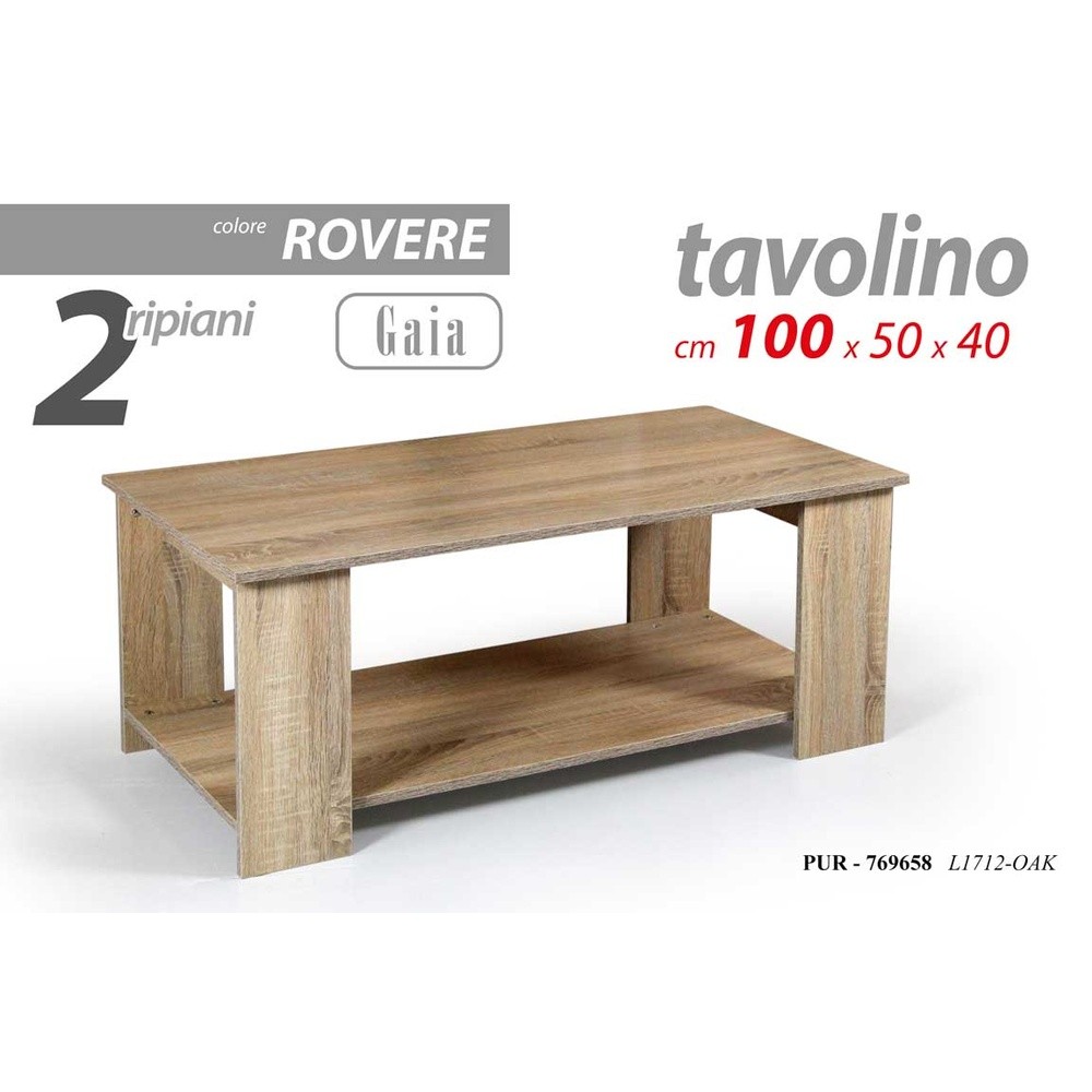 Pur/Tavolino Gaia 100*50*40 L1712-Oak