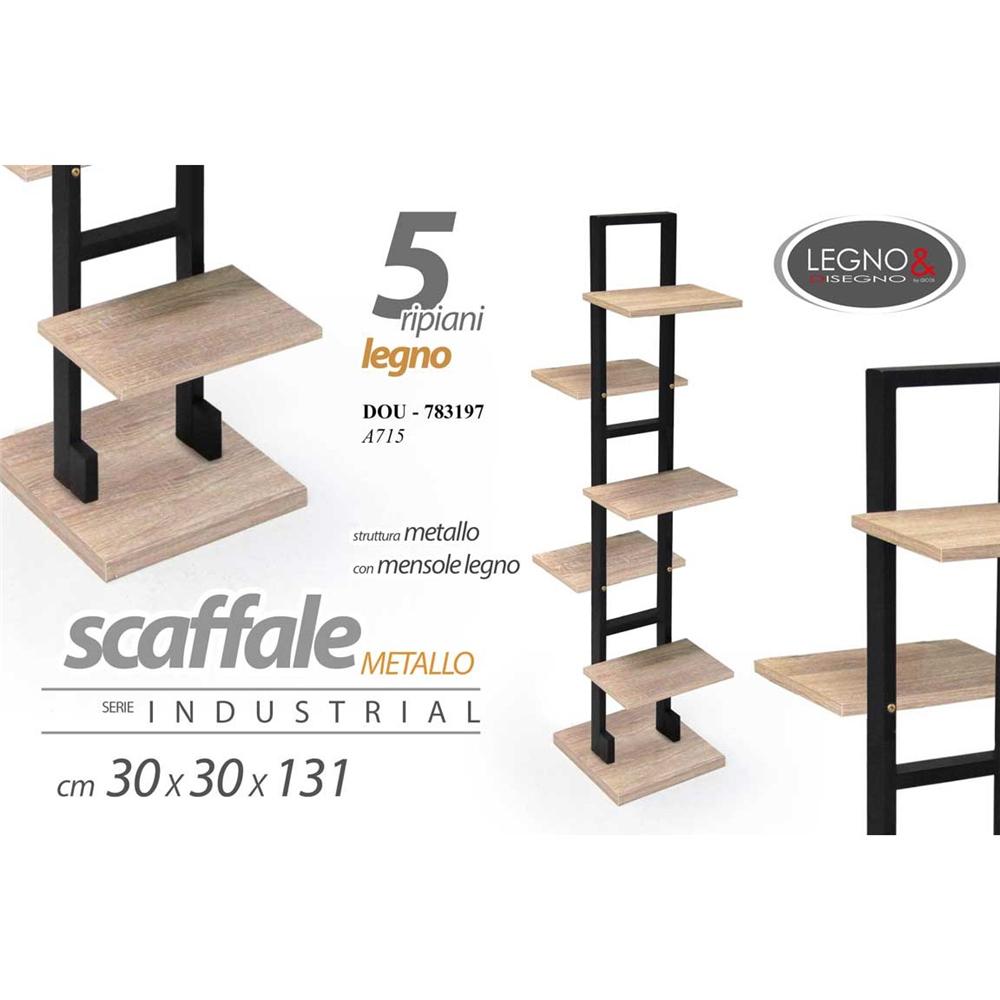 Dou/Scaffale 5 Rip 30*30*131Cm A715 - Mensole, Scaffali & Ripiani | Mikasa