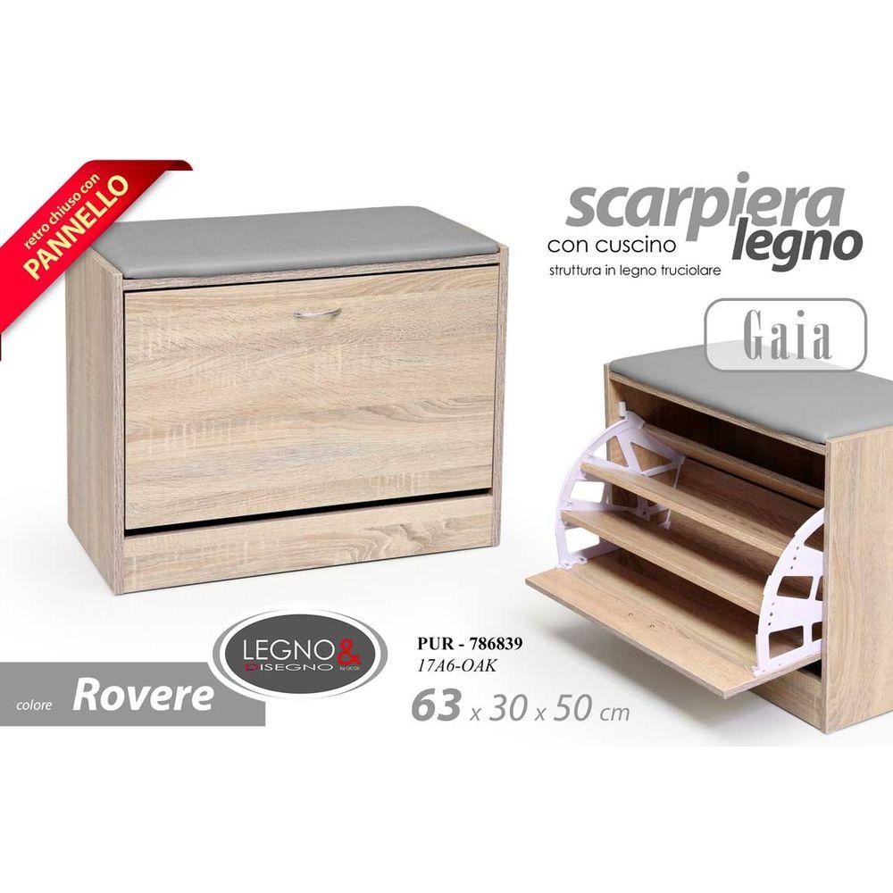 Pur/Scarp.C/C Rovere 63*30*50Cm 17A6-Oak