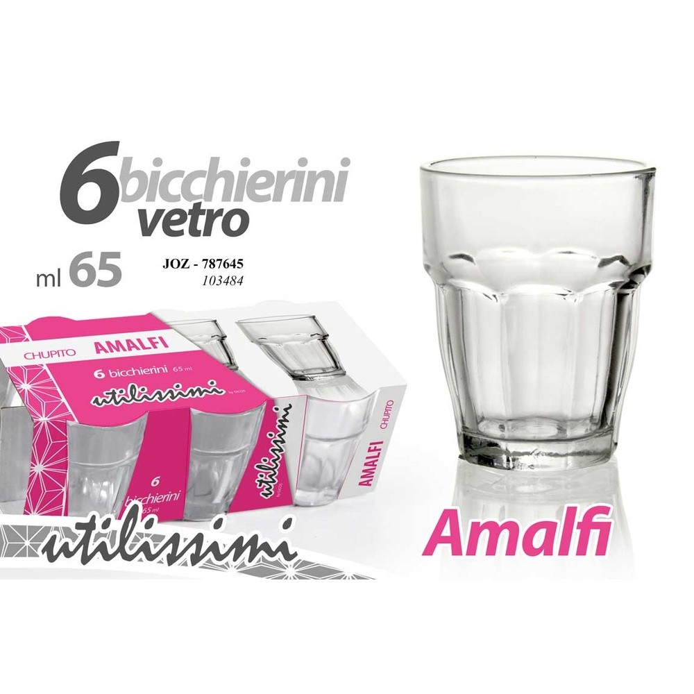 Joz/6 Bicchier 65Ml Amalfi 6,4Cm 103484 - Vetro - Bicchieri | Mikasa
