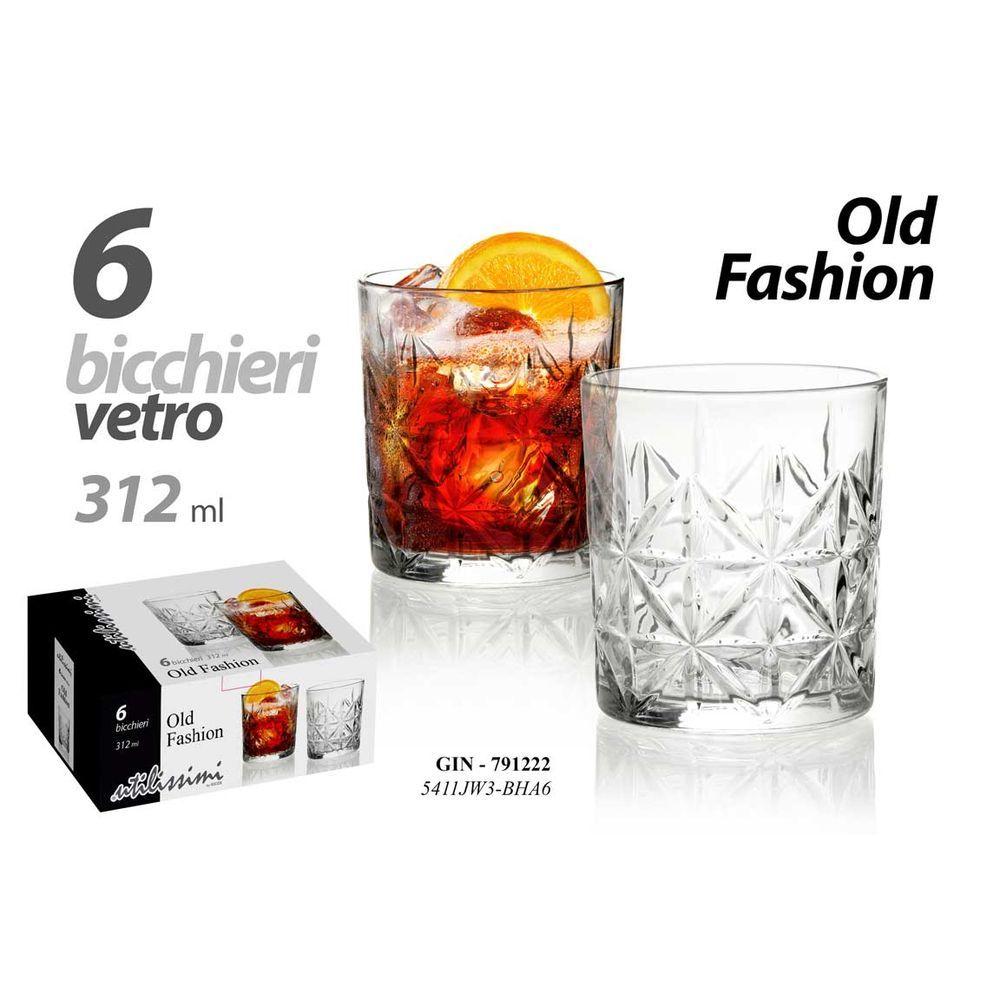 Gin/6 Bicch.312Ml Old Fash 5411Jw3/Bha6