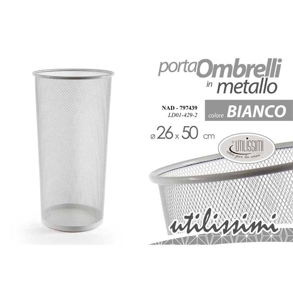 Nad/P.Ombrelli Bia 26*50Cm Ld01-428-2 - Metallo Bianco - Porta Ombrelli | Mikasa