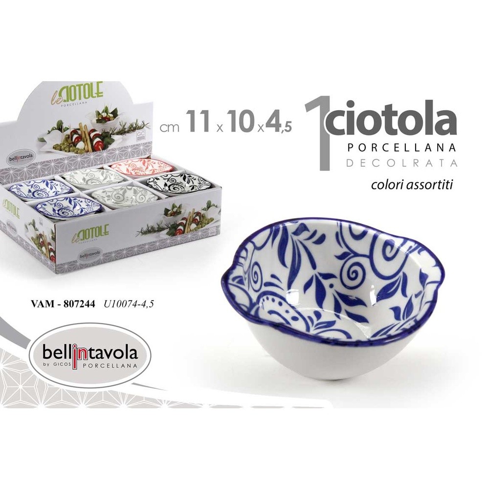Vam/Ciotola Ass 11,2*9,8*4,5 U10074-4,5