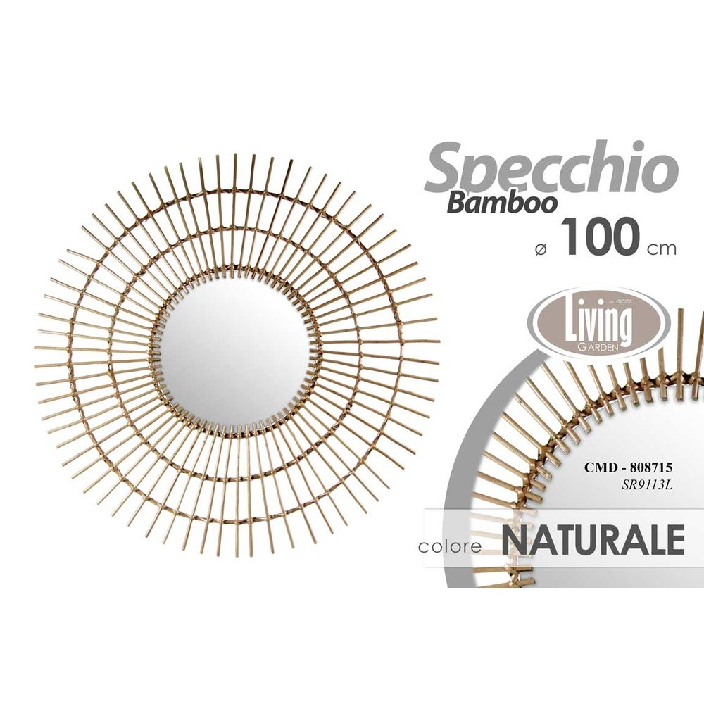 Cmd/Specchio 100Cm Sr9113L - Naturale - Specchi | Mikasa