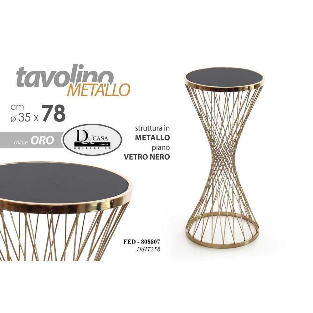 Fed/Tavolino Tondo 35*35*78Cm 19Ht258