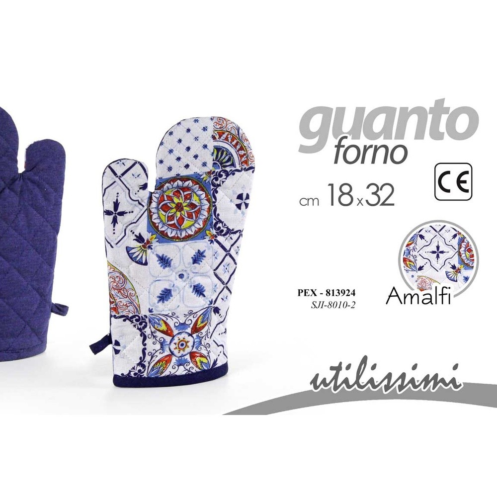 Pex/Guanto Forno Amal 18*32Cm Sji-8010-2 - Blu - Guanti | Mikasa