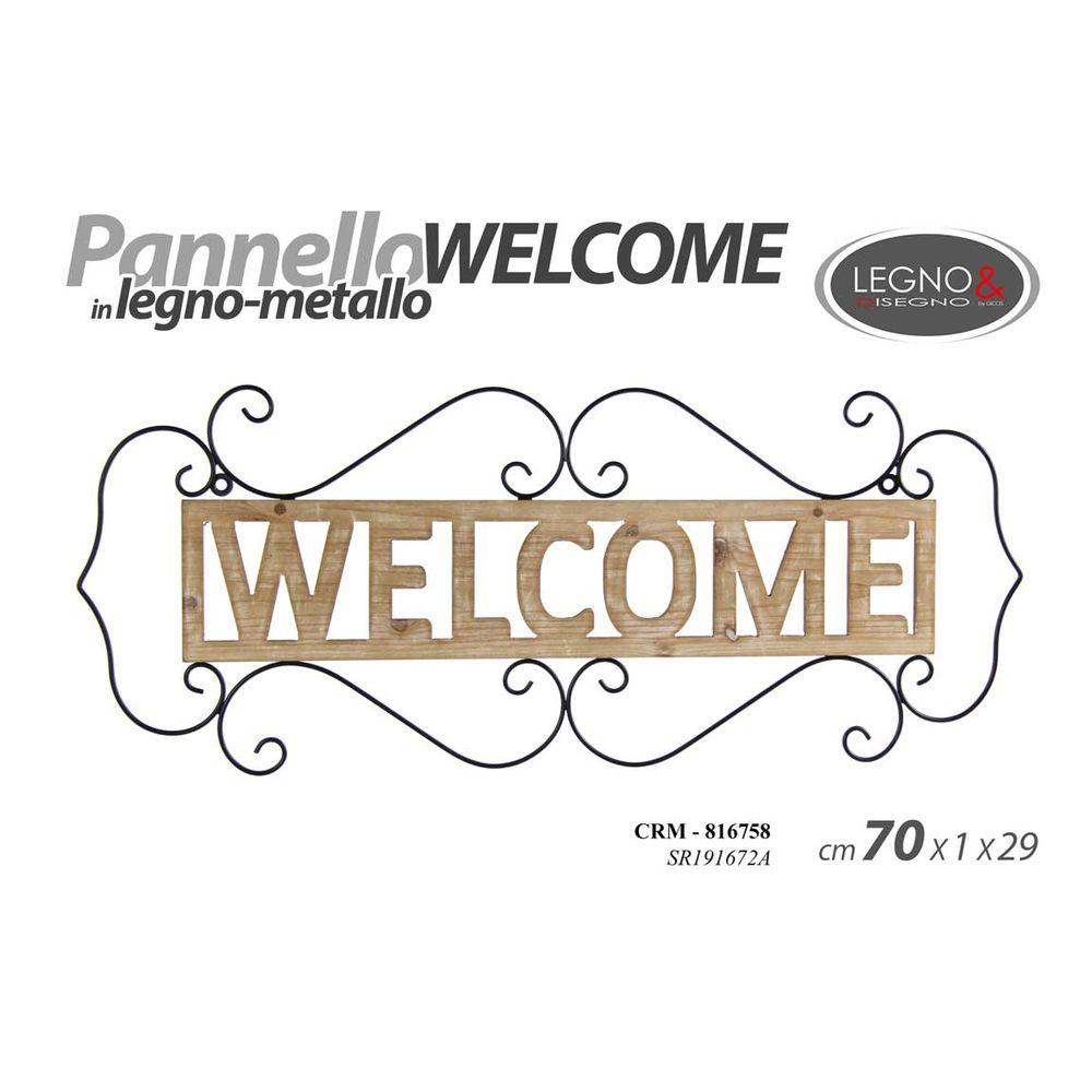 Crm/Decor.Welcome 70*1*29Cm    Sr191672A - Appendiabiti | Mikasa