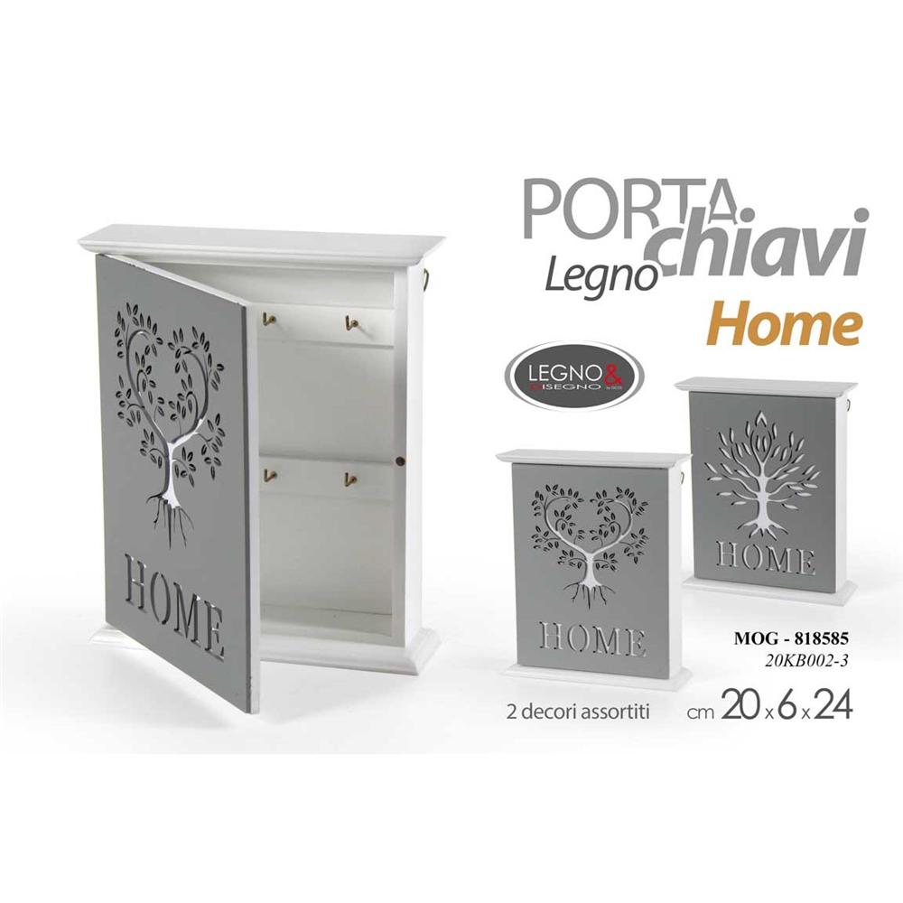 Mog/P.Chiavi Home As 20*6*24   20Kb002-3 - Legno Assortito - Porta Chiavi | Mikasa