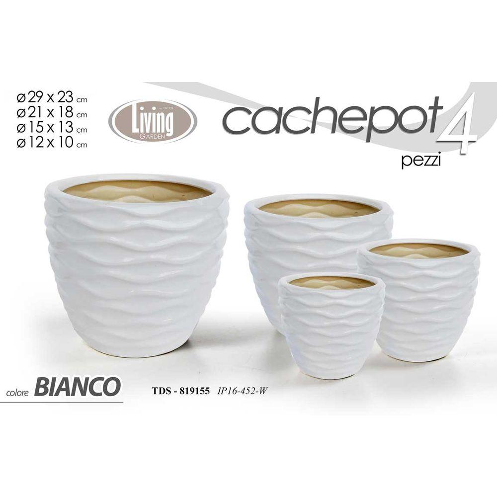 Tds/Cachepot Bianco 12*12*10Cm 819643 Ip16-452W